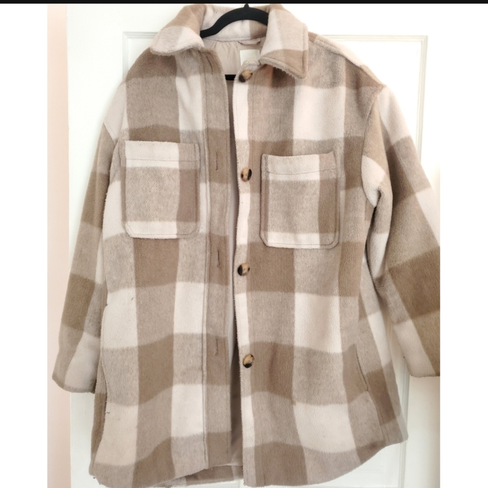 Checkered fall jacket
